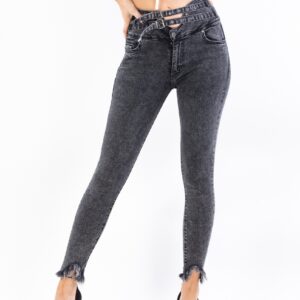 Blugi dama Luvenia Five Gri - imagine 1