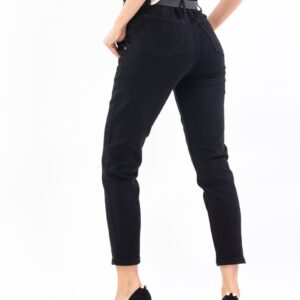 Blugi dama Luvenia Negru - imagine 2