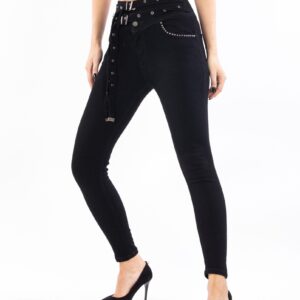 Blugi dama Luvenia Six Negru - imagine 1