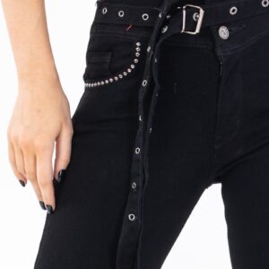 Blugi dama Luvenia Six Negru - imagine 3