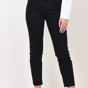 Blugi dama Pieces Delly Straight Negru - imagine 2