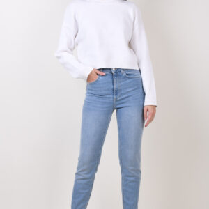 Blugi dama Pieces Delly Straight Albastru - imagine 1