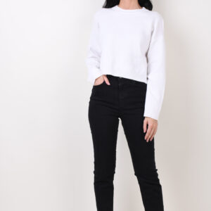 Blugi dama Pieces Delly Straight Negru - imagine 1