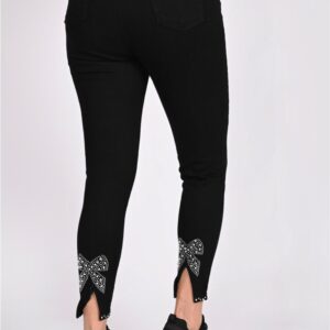 Blugi dama BowLeg negri - imagine 2