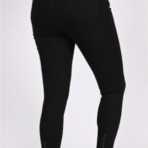 Blugi dama Fringes black - imagine 4