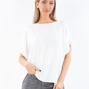 Bluza dama Joleen Alb - imagine 1