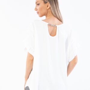 Bluza dama Joleen Alb - imagine 2