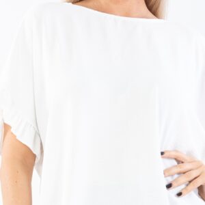 Bluza dama Joleen Alb - imagine 3