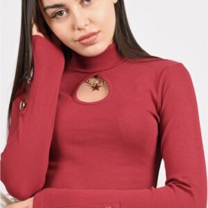 Bluza dama NeckCut grena - imagine 3
