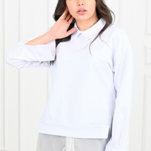 Bluza dama VeilOfficeGirl alb - imagine 1
