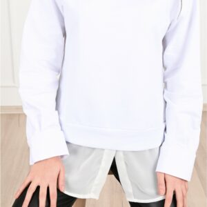 Bluza dama VeilOfficeGirl alb - imagine 2