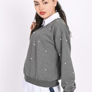 Bluza dama PearlOffice gri - imagine 2
