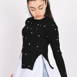 Bluza dama PearlOfficeGirl negru - imagine 2