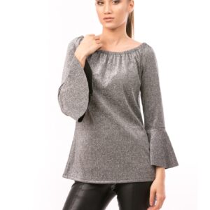 Bluza dama SparkleMe Argintiu - imagine 1