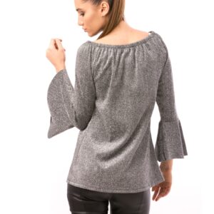 Bluza dama SparkleMe Argintiu - imagine 3