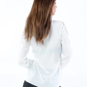 Bluza Voal dama SleeveGaze Alb - imagine 2