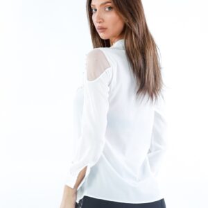 Bluza Voal dama StarGaze Alb - imagine 2