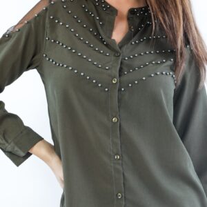 Bluza Voal dama StarGaze Kaki - imagine 3