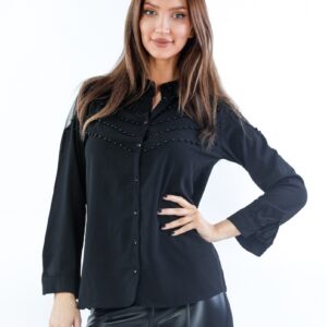 Bluza Voal dama StarGaze Negru - imagine 1