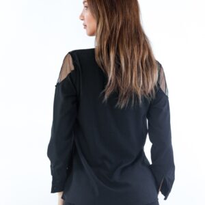 Bluza Voal dama StarGaze Negru - imagine 2