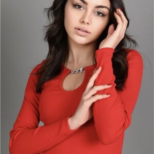 Bluza dama SilverChain rosu - imagine 1