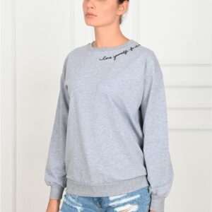 Bluza dama sport Love Yourself Gri - imagine 1