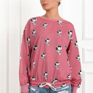 Bluza dama sport Snoopy Roz - imagine 1