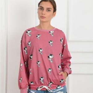 Bluza dama sport Snoopy Roz - imagine 2
