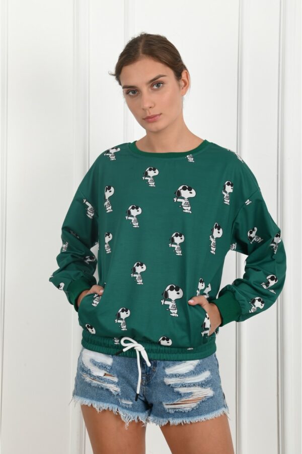 Bluza-dama-sport-Snoopy-Verde.jpg