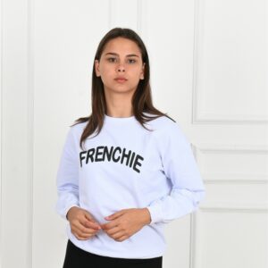 Bluza sport dama Frenchie Alb - imagine 4