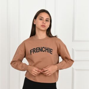 Bluza sport dama Frenchie Bej - imagine 1