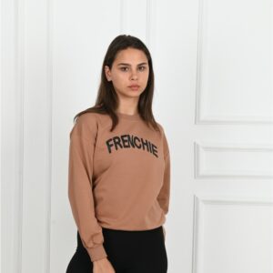 Bluza sport dama Frenchie Bej - imagine 3