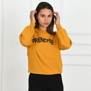 Bluza sport dama Frenchie Galben Mustar - imagine 3