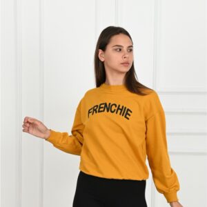 Bluza sport dama Frenchie Galben Mustar - imagine 4
