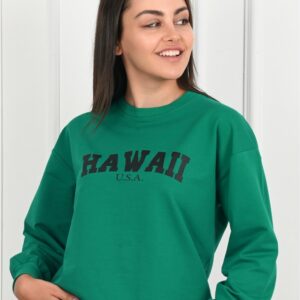 Bluza sport dama Hawaii Verde - imagine 1