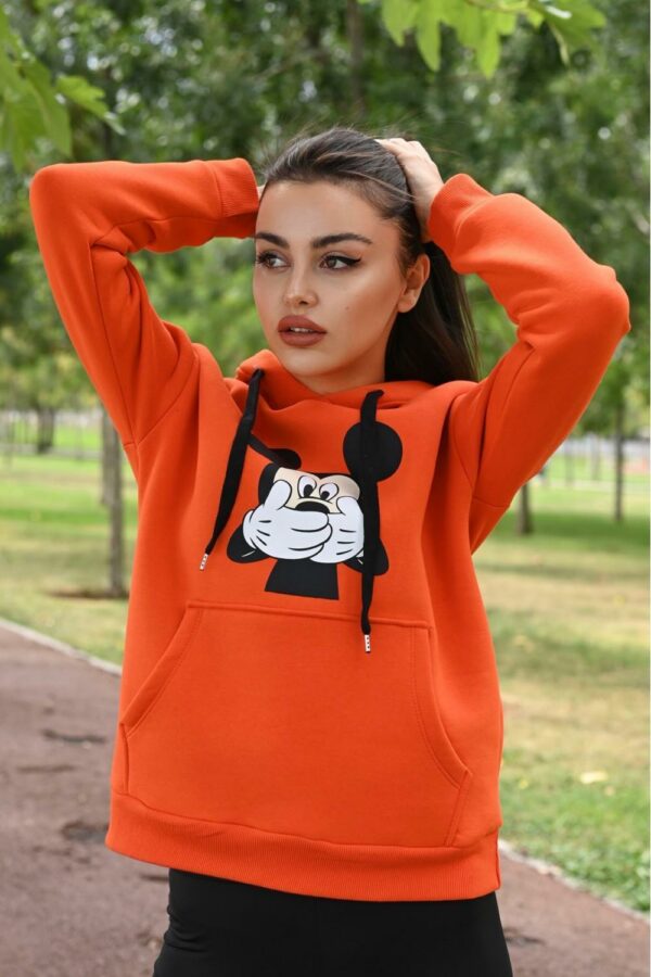 Bluza-sport-dama-Mickey-Hands-Portocaliu2.jpg