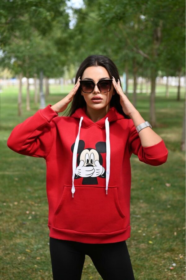 Bluza-sport-dama-Mickey-Hands-Rosu.jpg