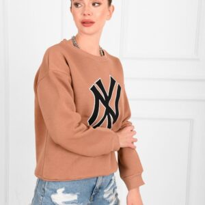 Bluza sport dama NY bej - imagine 4