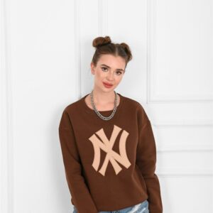 Bluza sport dama NY maro - imagine 1