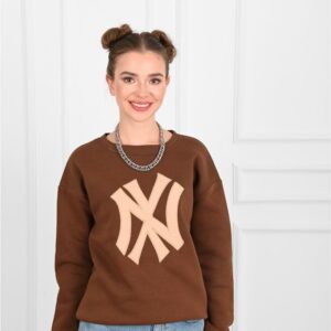 Bluza sport dama NY maro - imagine 4