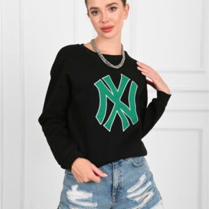 Bluza sport dama NY negru - imagine 1