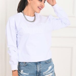 Bluza sport dama Sardinia Alb - imagine 1