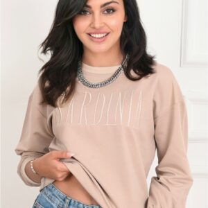 Bluza sport dama Sardinia Bej - imagine 2