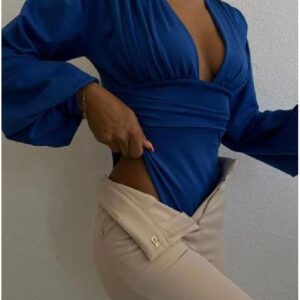 Body dama Glamorous Albastru - imagine 2
