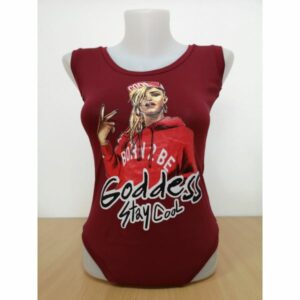 Body dama Born2Be Goddess Bordo - imagine 1