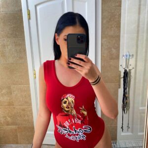 Body dama Born2Be Goddess Rosu - imagine 2