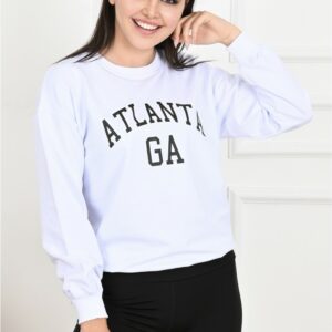 Bluza sport dama Atlanta alb - imagine 1