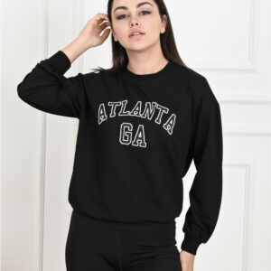 Bluza sport dama Atlanta negru - imagine 1