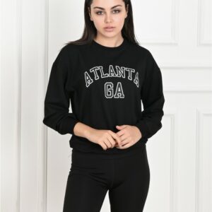 Bluza sport dama Atlanta negru - imagine 2