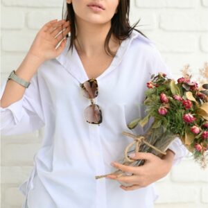 Camasa dama Casual Bette Alb - imagine 1